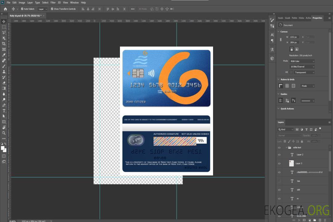 Carte visa bancaire Rede Vinti du Cap-Vert template Carte visa bancaire Rede Vinti du Cap-Vert template